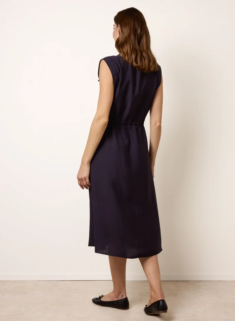 بلو فانيلا Utility Tie Waist Dress